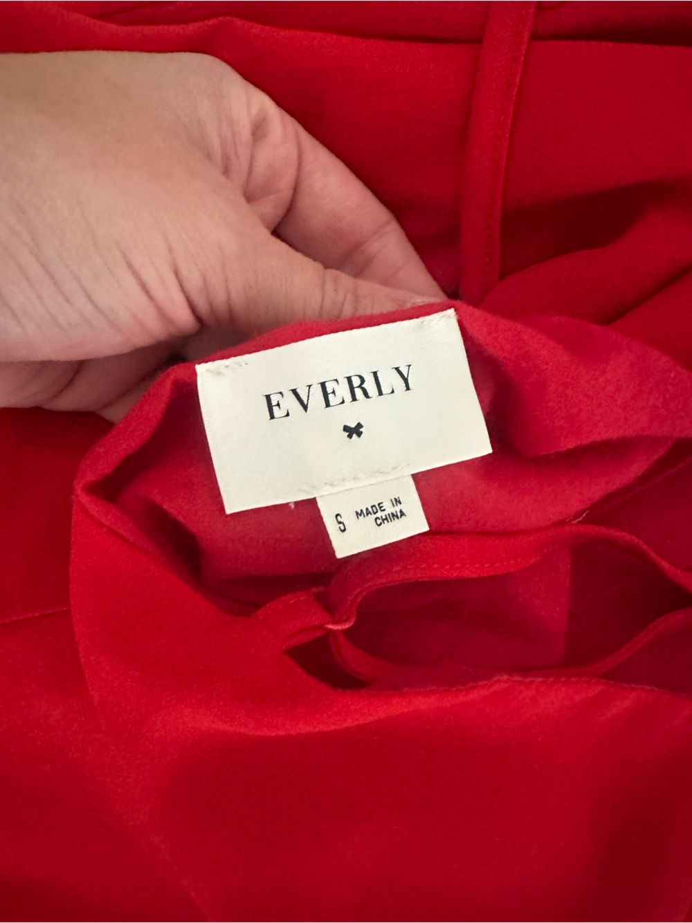 Everly Red Ruffle Wrap Mini Dress - Picture 3 of 4